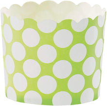 Load image into Gallery viewer, Hoffmaster Cup Small Green Dot, S!mply Baked 1-5/8&quot; X 1-7/8&quot;, 3 oz, Pack of 550
