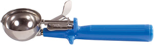 Winco Ice Cream Disher with Blue Handle, Size 16