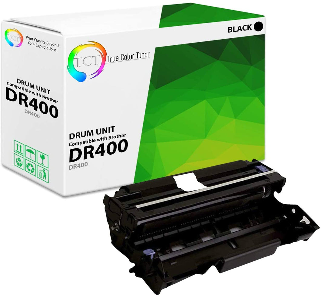 TCT Premium Compatible Drum Unit Replacement for Brother DR-400 DR400 Black Works with Brother DCP-1200 1400, HL-1240DX, MFC-8300 P2500 P2500T, IntelliFax-4100 4100E 8750P Printers (20,000 Pages)