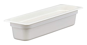 Cambro 24LPCW148 Camwear White Long Half Size x 4" D Food Pan