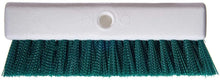 Load image into Gallery viewer, Carlisle 4042309 10" Hi-Lo Floor Brush Head - Crimped Synthetic Bristles, Poly, Green
