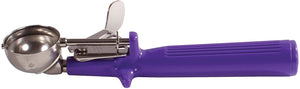 Winco Ice Cream Disher with Purple Handle, Size 40