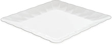 Load image into Gallery viewer, Carlisle 792802 Displayware Melamine Square Large Scalloped Platter, White
