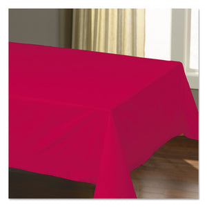 Hoffmaster Tissue/Poly Red Tablecover, 54 x 108 inch - 25 per case.