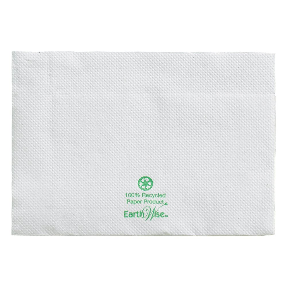 Hoffmaster 125300 Earth Wise Recycled Paper Dispenser Napkin, 2-Ply, 13