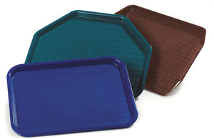 Carlisle CT1713TR61 Café Trapezoid Plastic Cafeteria/Fast Food Tray, 18" x 14", Burgundy