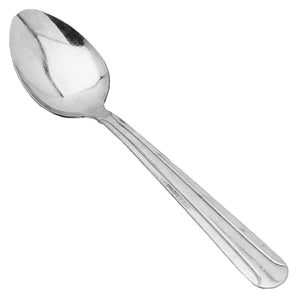 Update International (DOM-13) Classic Bead Stainless Steel Dessert Spoon [Set of 12]