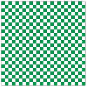 Handy Wacks Basket Liner Sheet Green/White Checks, 12" Length x 12" Width | 1000/Pack, 3 Pack/Case