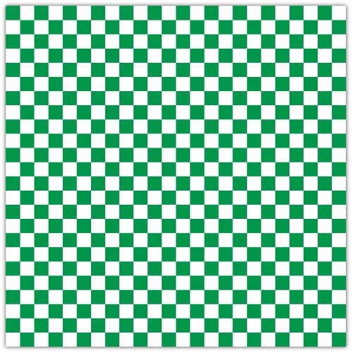 Handy Wacks Basket Liner Sheet Green/White Checks, 12