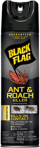 Black Flag Ant and Roach Killer Aerosol Spray, Spring Fresh Scented, 17.5-Ounce