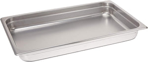 Winco 2.5-Inch Deep Full-Size Anti-Jamming Steam Table Pan, 25 Gauge, NSF