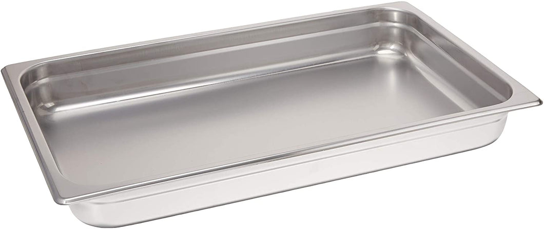 Winco 2.5-Inch Deep Full-Size Anti-Jamming Steam Table Pan, 25 Gauge, NSF