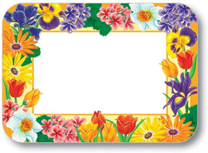 Garden Bloom Design With Straight Edge and Round Corner 13-5/8" x 18-3/4" (100/pk)