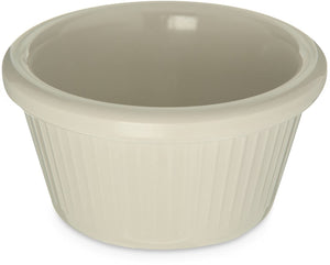 Carlisle S27942 Melamine Fluted Ramekin, 2 oz. Capacity, Melamine, Bone (Case of 48)