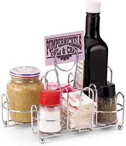 Traex Chrome Wire Condiment Caddy