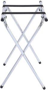 Winco TSY-1A Folding Tray Stand, 31-Inch, Chrome