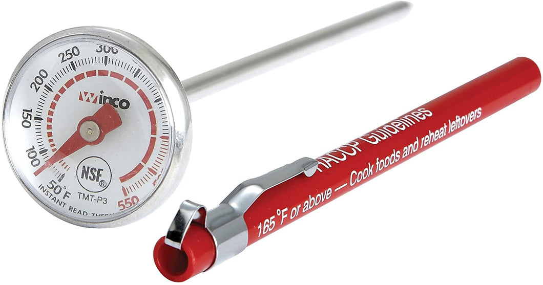 Winco Pocket Test Thermometer with 50 to 550-Degree Fahrenheit Temperature Range