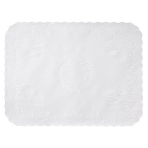 Smith Lee White Anniversary - Scalloped Edge Tray Cover, 12.75 x 16.63 inch - 1000 per case.