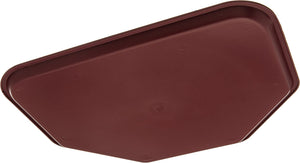 Carlisle CT1713TR61 Café Trapezoid Plastic Cafeteria/Fast Food Tray, 18" x 14", Burgundy