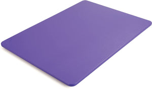 Carlisle 1088789 Spectrum Cutting Board, 18" x 24" x 1/2", 0.5" Height, 24" Width, 18" Length, Polyethylene (HDPE), Purple (Pack of 6)