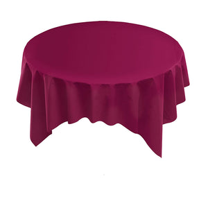 Hoffmaster 210433 Linen-Like Color in Depth Square Tablecover, 82" Length x 82" Width, Burgundy (Case of 12)