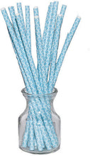 Load image into Gallery viewer, Hoffmaster Cocktail Straw Black Chevron, S!mply Baked 5-1/2", Pack of 500
