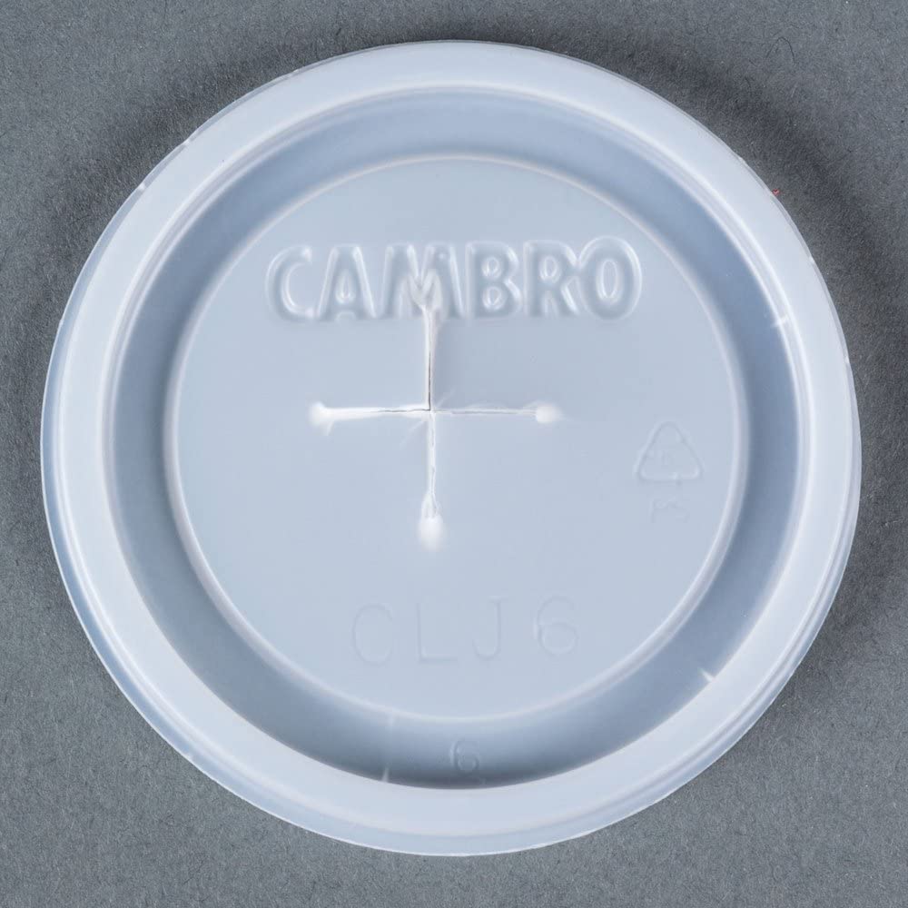 Cambro Disposable Lid, Fits Dinex Insulated 6 Oz Juice Cup - Case = 1000