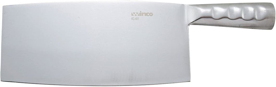 WINCO Chinese Cleaver with Stainless Steel Handle