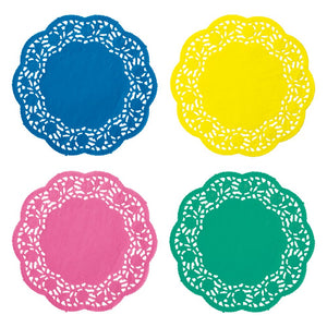 Hoffmaster 500100 4-Piece Lace Doily Assortment, 8" Diameter (Case of 400)