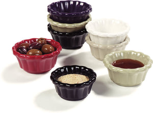 Carlisle Scalloped Melamine Ramekin Collection, 1 oz - 3 oz