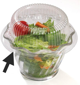 Cambro CLSRB5152 Clear Disposable Lid for Swirl Bowl - 1000 / CS