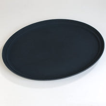 Load image into Gallery viewer, Carlisle TB2500004 Truebasics Non-Slip Waiter&#39;s Oval Tray, 25&quot; x 20.5&quot;, Black
