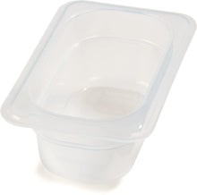 Load image into Gallery viewer, Carlisle 7068630 StorPlus Ninth Size Polypropylene Food Pan, 2.5&quot; Deep, Translucent
