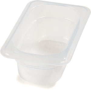 Carlisle 7068630 StorPlus Ninth Size Polypropylene Food Pan, 2.5" Deep, Translucent