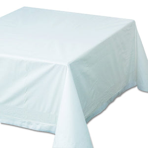 Hoffmaster 210066 Tissue/Poly Tablecovers, 72w x 72d, White (Case of 25)