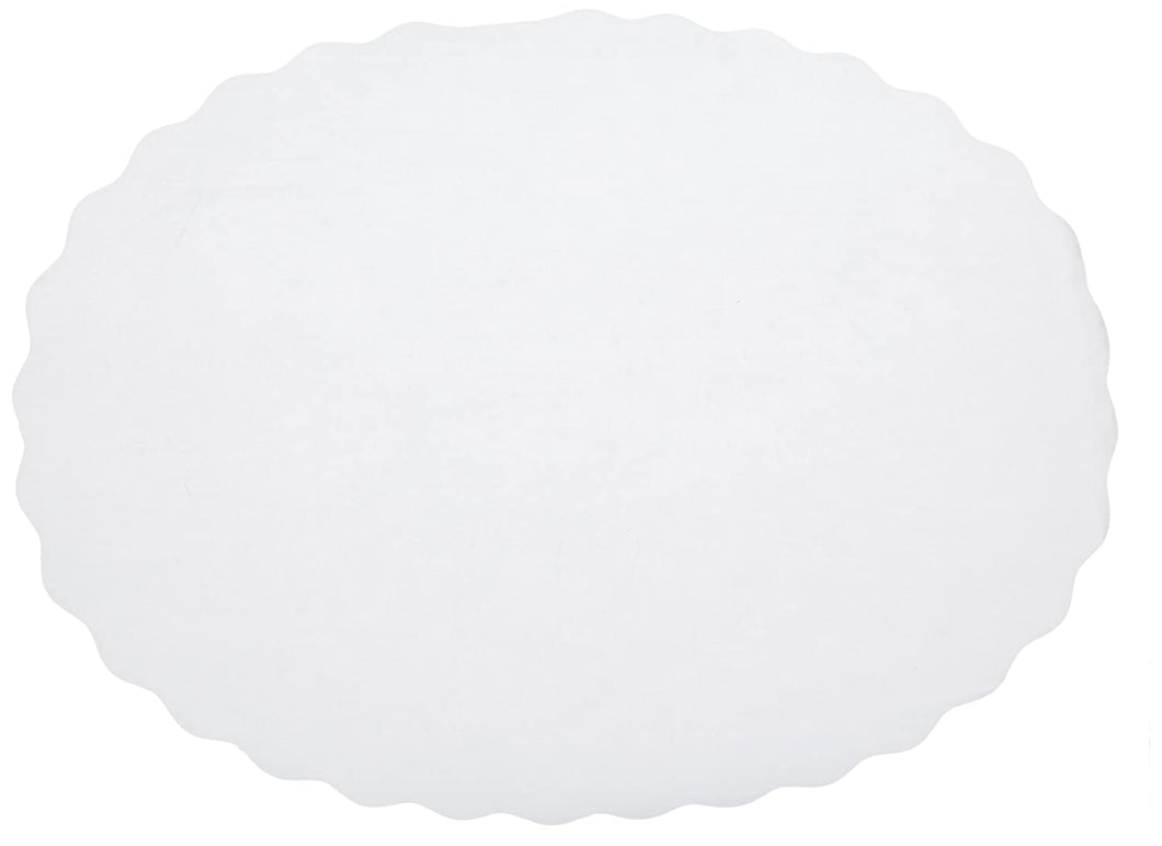 Hoffmaster 327136 Scalloped Oval Wastebasket Liner, 9-1/2