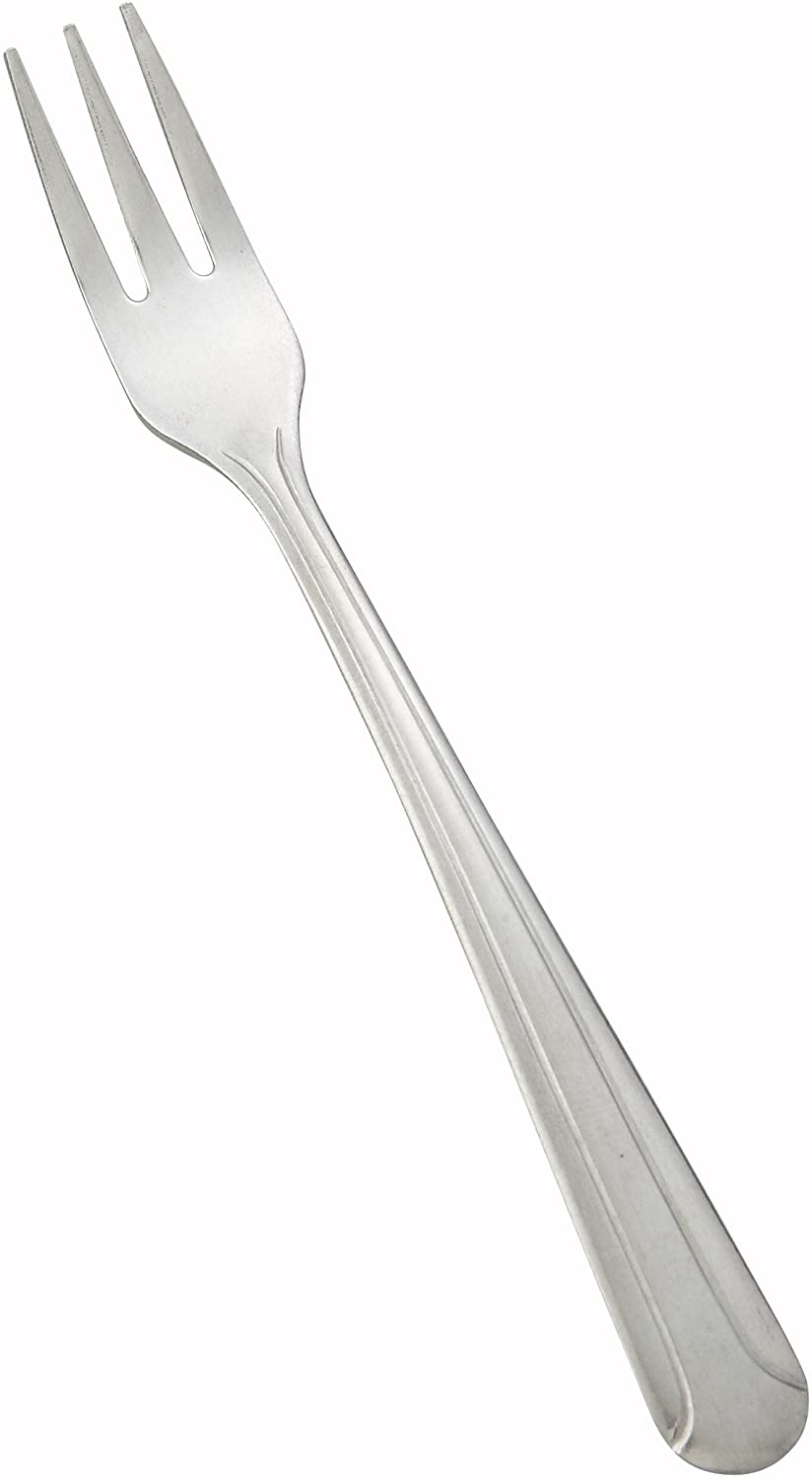 Winco 0001-07 12-Piece Dominion Oyster Fork Set, 18-0 Stainless Steel