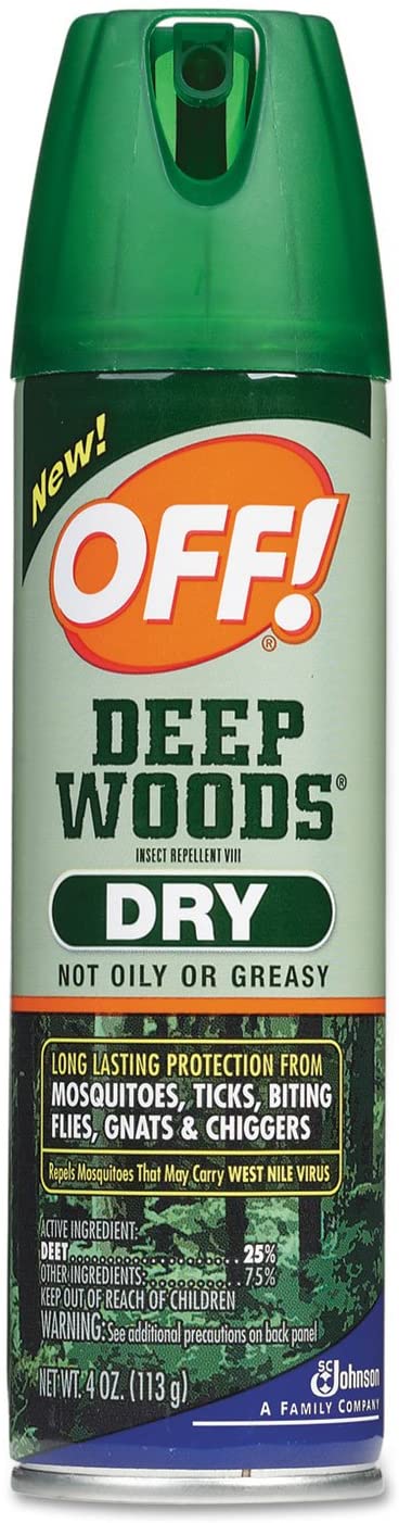 Off! CB717649 Deep Woods Dry Insect Repellent 4oz Aerosol Neutral 12/Carton