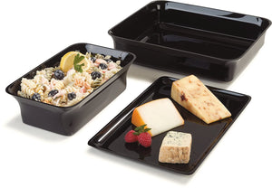 Carlisle 881903 Acrylic Deli Crock, 5 lb. Capacity, Black