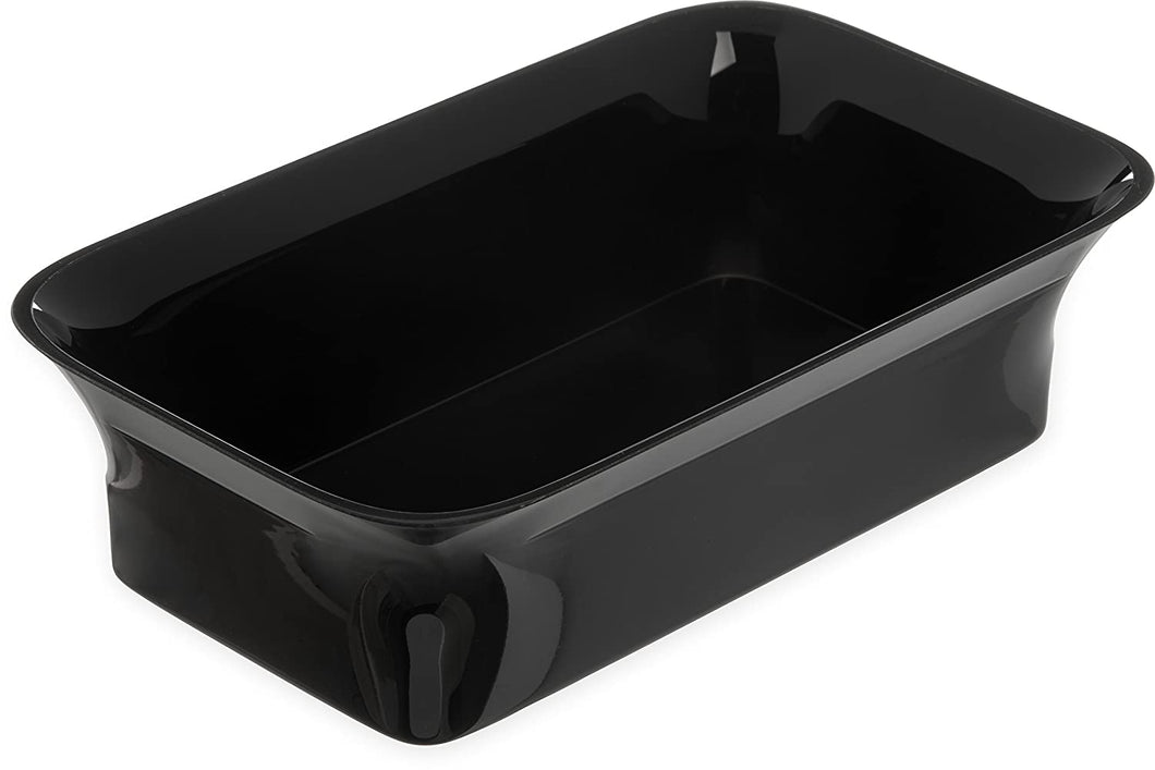 Carlisle 881903 Acrylic Deli Crock, 5 lb. Capacity, Black