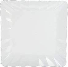 Load image into Gallery viewer, Carlisle 792802 Displayware Melamine Square Large Scalloped Platter, White
