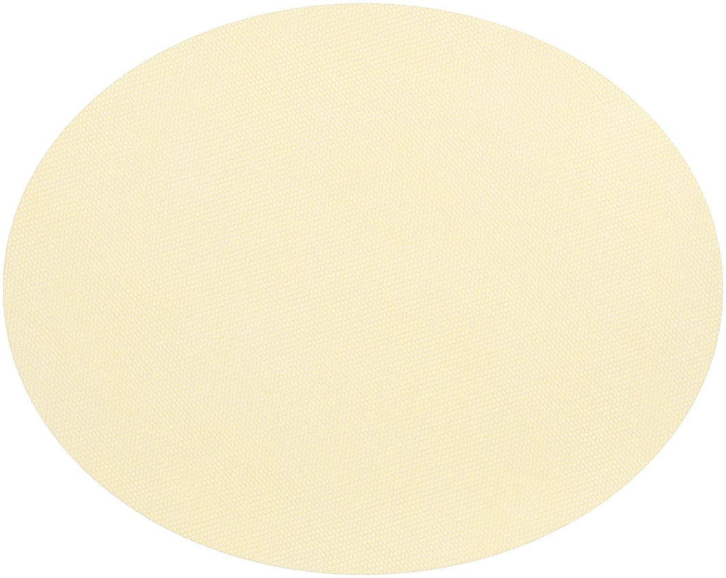 Hoffmaster Ecru Spunbond Traymat, Oval,Pebble Embossed Pattern, 19