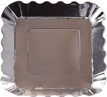 Load image into Gallery viewer, Hoffmaster Small Appetizer Plate Gold Metallic, Square S!mply Baked 3" X 3", Pack of 200
