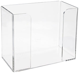 Hoffmaster 710000 Acrylic Guest Towel Holder, Countertop, 8-7/8" Length x 4-3/4" Width x 7" Height