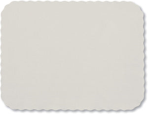Hoffmaster Knurl Embossed Groundwood Scalloped Edge Traymat, 12.75"X16.625", Pack of 1000