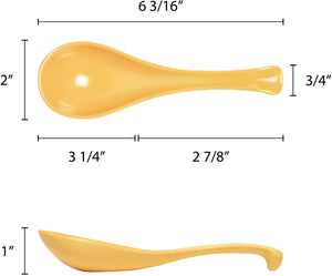 Thunder Group 1 OZ, 6 3/8" Spoon Yellow - Quantity:12 Qty 12