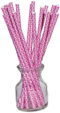 Load image into Gallery viewer, Hoffmaster Cocktail Straw Black Chevron, S!mply Baked 5-1/2", Pack of 500
