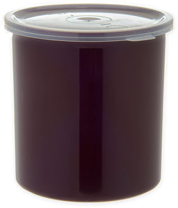 Carlisle Solid Color Commercial Round Storage Collection with Lids, 1.2-4 Quart Capacities