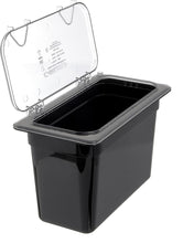 Load image into Gallery viewer, Carlisle 10278Z07 EZ Access Hinged Lid with Handle, Third Size, Clear
