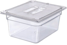 Load image into Gallery viewer, Carlisle 10230U07 StorPlus Half Size Polycarbonate Universal Handled Food Pan Lid, Clear
